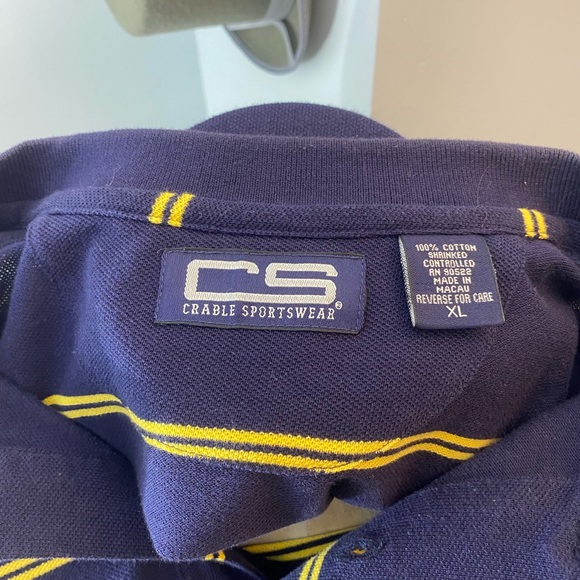 University of Michigan Polo Golf Shirt. Crable Sportswear. Size XL - Picture 3 of 3